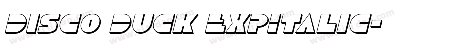 Disco Duck ExpItalic字体转换